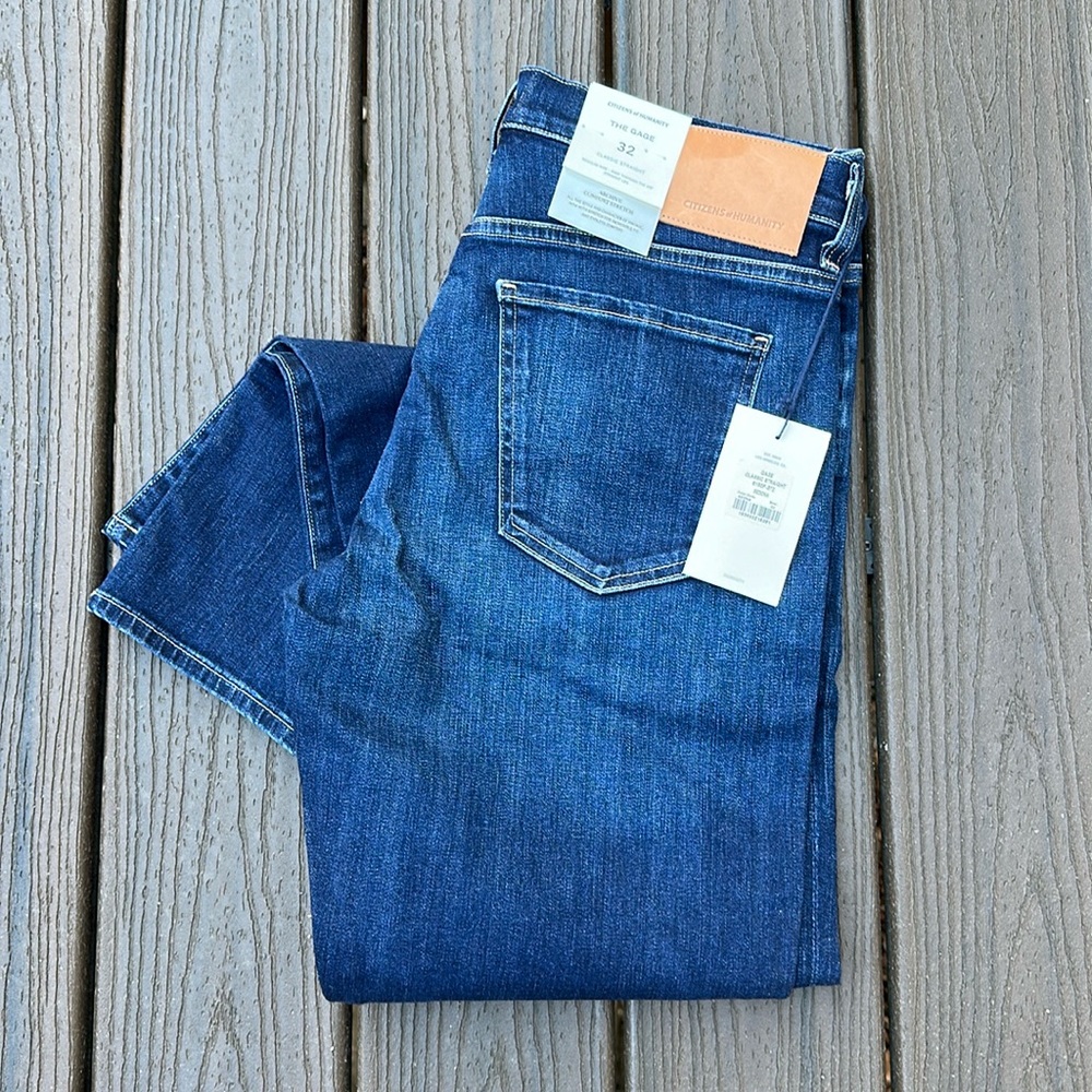 NWT Men’s Citizens of Humanity The Gage Classic Straight Jeans size 32 Sedona